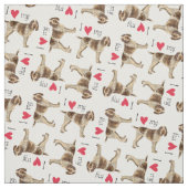 Tissu I Love my Spinone Italiano (Échantillon)