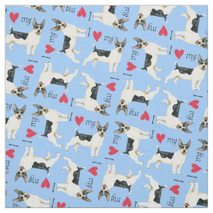 Tissu I Love my Teddy Roosevelt Terrier
