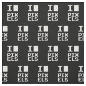 Tissu I Love Pixels, design geek, art des pixels (Échantillon)