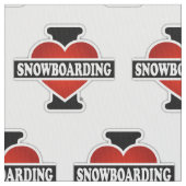 Tissu I Love Snowboard (fermé)