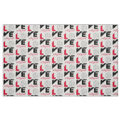 Tissu I Love volleyball (Fat Quarter)