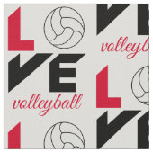 Tissu I Love volleyball (Détail)