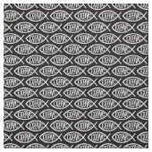 Tissu Ichthys Christian Symbol Pattern (Échantillon)