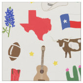 Tissu Icônes du Texas (Fermer)