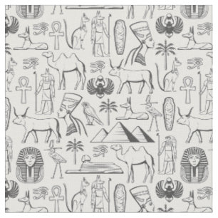 Tissu Icônes égyptiennes antiques intemporelles Design d