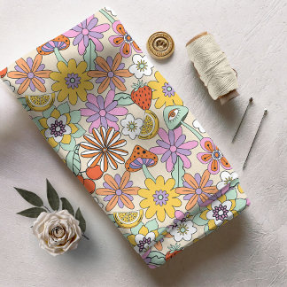 Tissu ID d'alimentation Fleur les années 70 super929