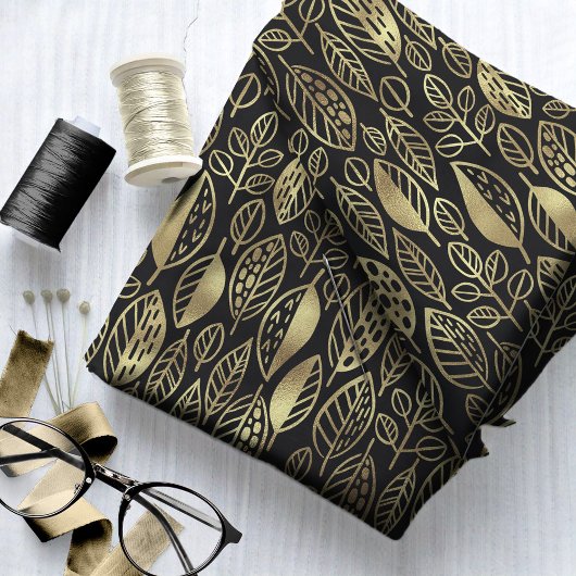 Tissu ID Motif feuille dessinée à la main495