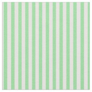 Tissu Iguana Green & White Stripes