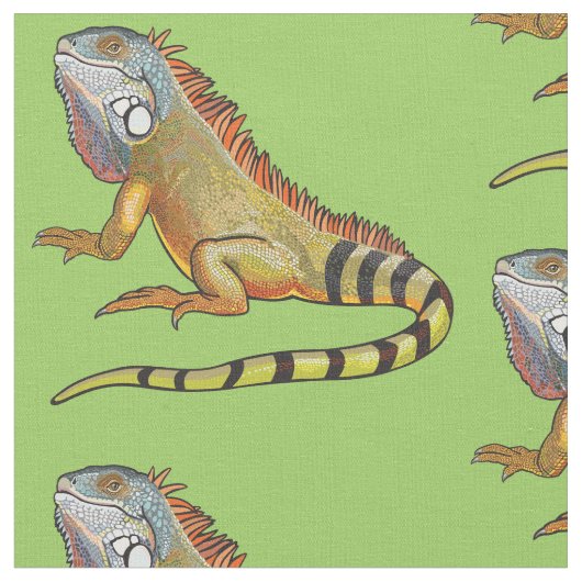 Tissu iguane vert (Fermer)