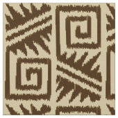 Tissu Ikat Aztec - Brown et beige (Détail)