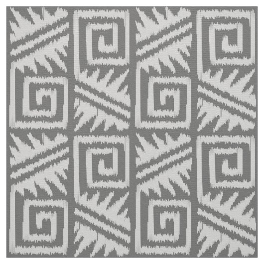 Tissu Ikat Aztec - Nuances de gris / gris (Échantillon)