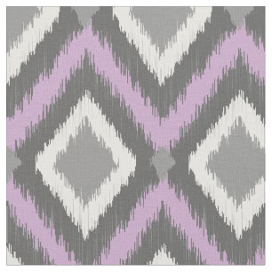 Tissu Ikat Chevron de la tribu gris et violet