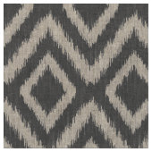 Tissu Ikat Chevron, tribu de Charcoal Grey (Fermer)
