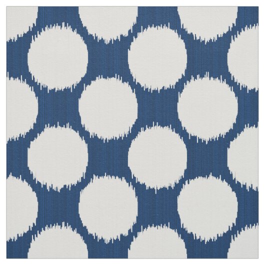 Tissu Ikat géant pointille, les points blancs sur le (Échantillon)
