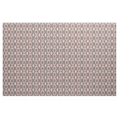 Tissu Ikat géométrique rose or et gris (Yard)