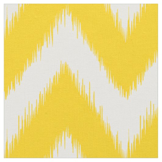 Tissu Ikat jaune Chevron (Fermer)