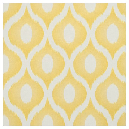 Tissu Ikat jaune design marocain (Échantillon)