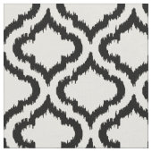 Tissu Ikat marocain noir et blanc (Fermer)