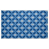 Tissu Ikat Motif, Indigo et Denim Blue (Fat Quarter)