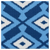 Tissu Ikat Motif, Indigo et Denim Blue (Fermer)