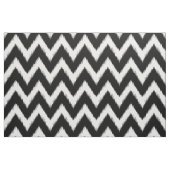 Tissu Ikat noir et blanc Chevron (Fat Quarter)