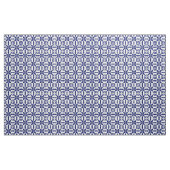 Tissu Ikat Star Motif - Marine bleu et blanc (Yard)