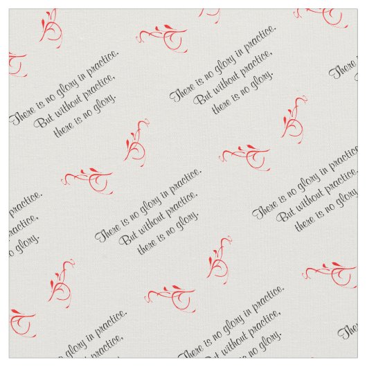 Tissu Il n'y a aucune citation de motivation de gloire (Fermer)