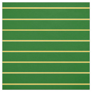 Tissu Île vert/or/blanc pin rayé design/motif