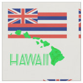 Tissu Îles Hawaï Et Drapeau (Fermer)