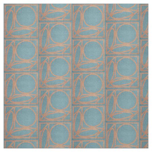 Tissu Illusion optique d'artisan (batiste et cannelle) (Échantillon)