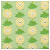 Tissu Illustration d'ananas mignon (Échantillon)