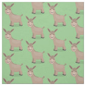 Tissu Illustration d'âne miniature joyeux (Échantillon)