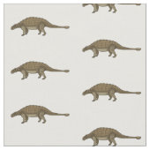 Tissu Illustration d'Ankylosaurus (Fermer)
