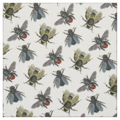 Tissu Illustration d'antiquités typographiques Vintage m (Échantillon)