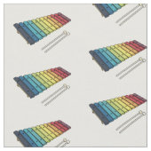 Tissu Illustration de bande dessinée en Xylophone (Fermer)