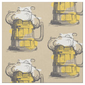Tissu Illustration de bière (Fermer)