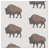 Tissu Illustration de bison (Fermer)