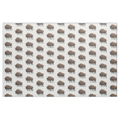 Tissu Illustration de bison (Fat Quarter)