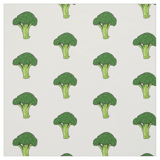 Tissu Illustration de Broccoli (Échantillon)