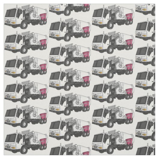 Tissu Illustration de camion à ordures (Échantillon)