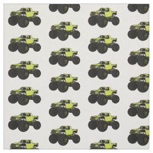 Tissu Illustration de camion monstre
