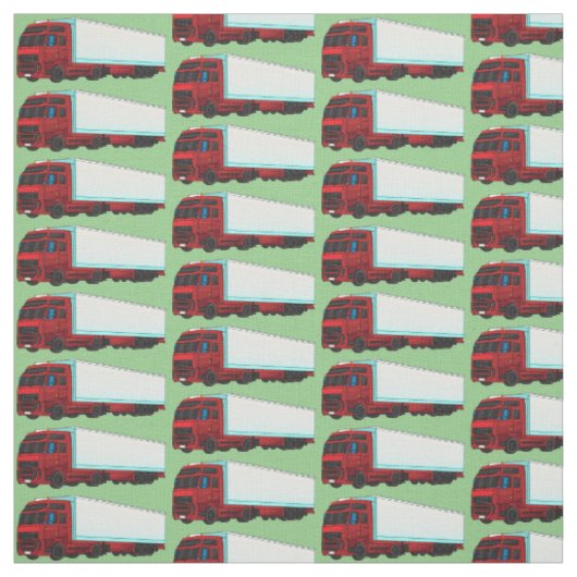 Tissu Illustration de camion roumain (Échantillon)