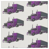 Tissu Illustration de camion semi-remorque (Fermer)