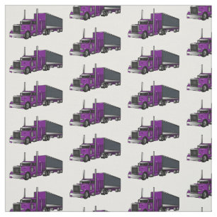 Tissu Illustration de camion semi-remorque
