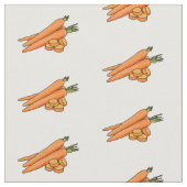 Tissu Illustration de carotte (Fermer)