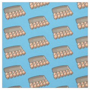 Tissu Illustration de carton d'oeufs