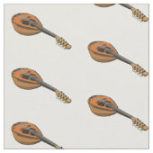 Tissu Illustration de cartoon de mandoline (Fermer)