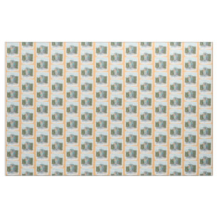 Tissu Illustration de château coloré