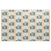 Tissu Illustration de château coloré (Fat Quarter)