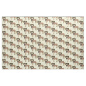 Tissu Illustration de chèvre mouflon (Fat Quarter)